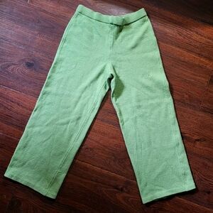 St. John Green Knit Capris